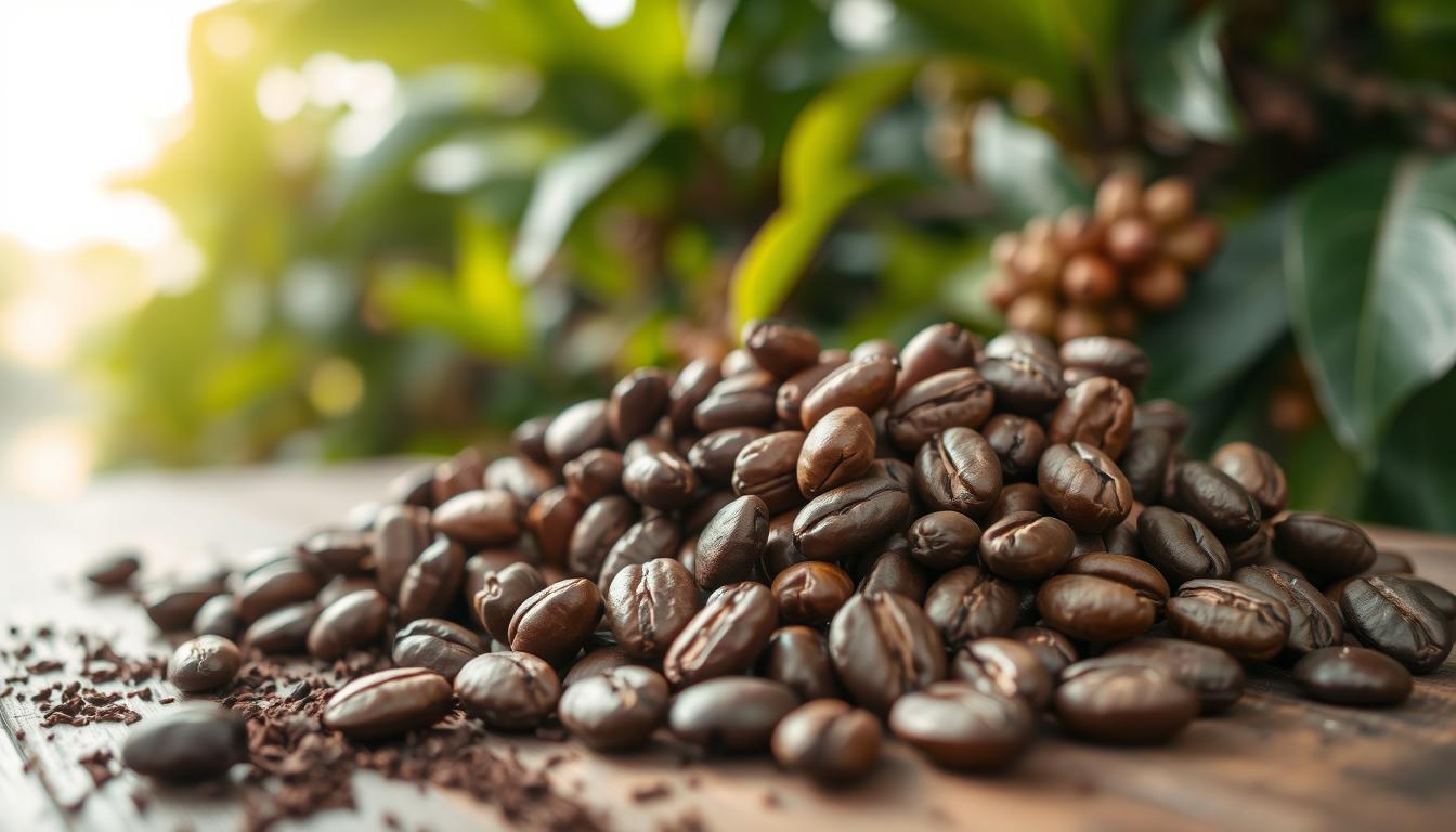 Indonesian coffee beans