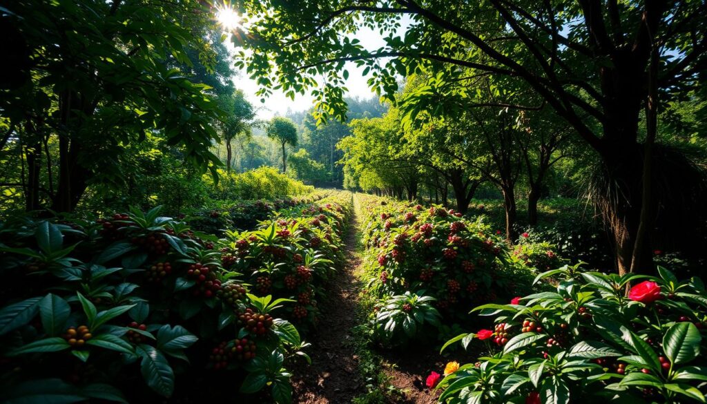 Shade-grown coffee