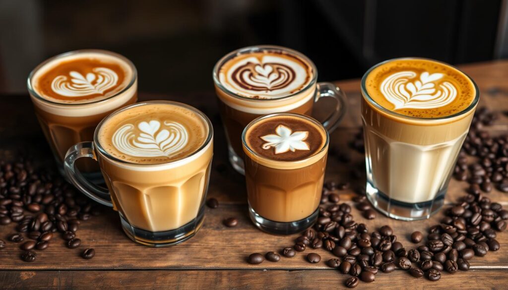 caffeinated latte drinks